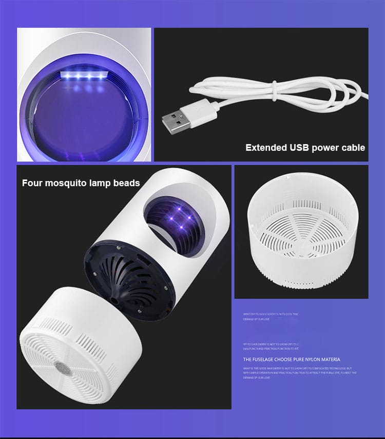 Ultraviolet Electric/USB Powered Mosquito Killer Lamp