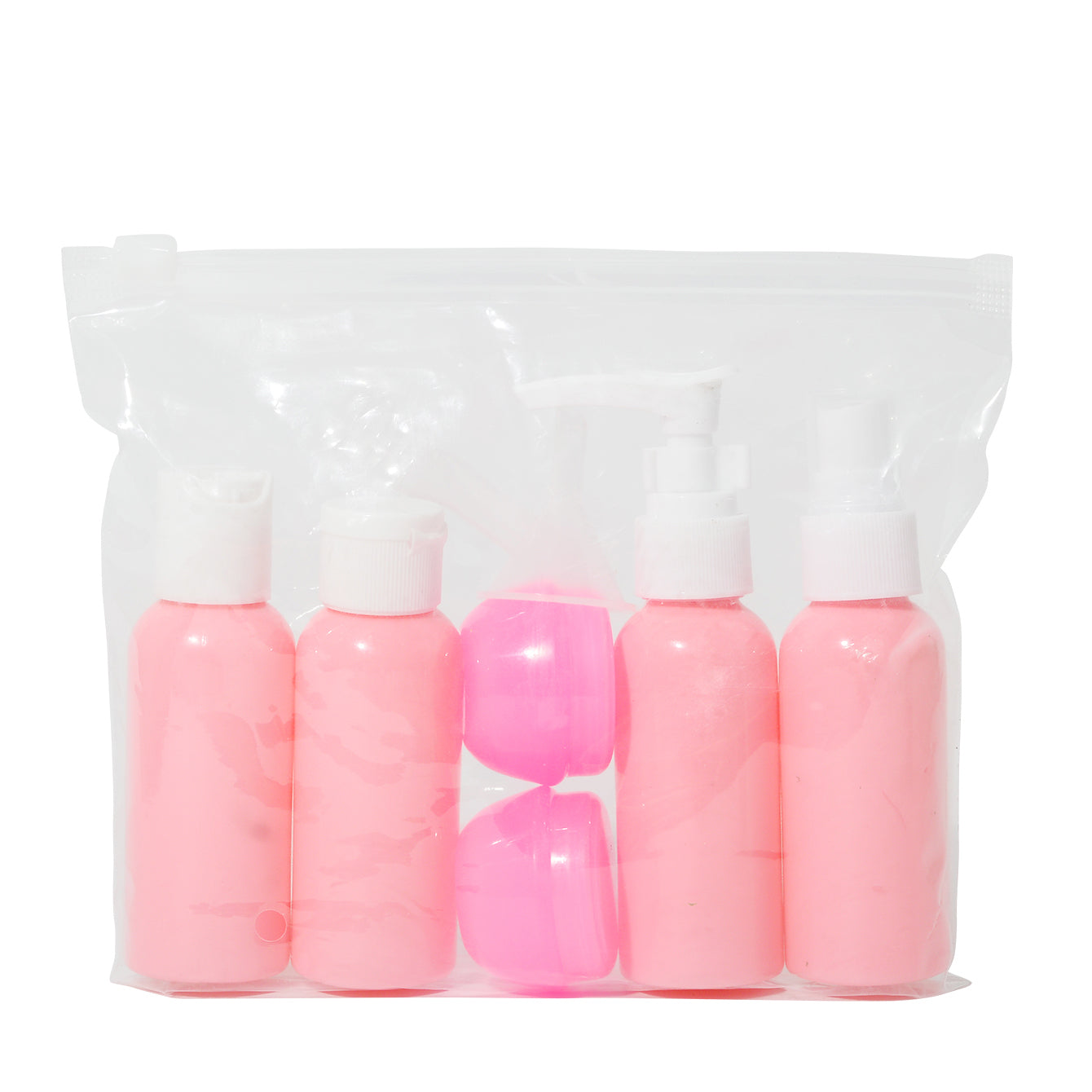 Set of Refillable Spray Lotion Shampoo and Shower Tube